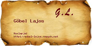 Göbel Lajos névjegykártya